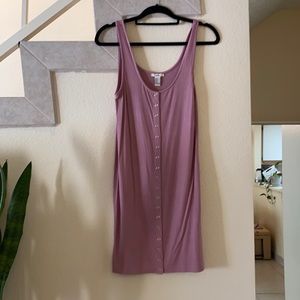 Ribbed body con dress